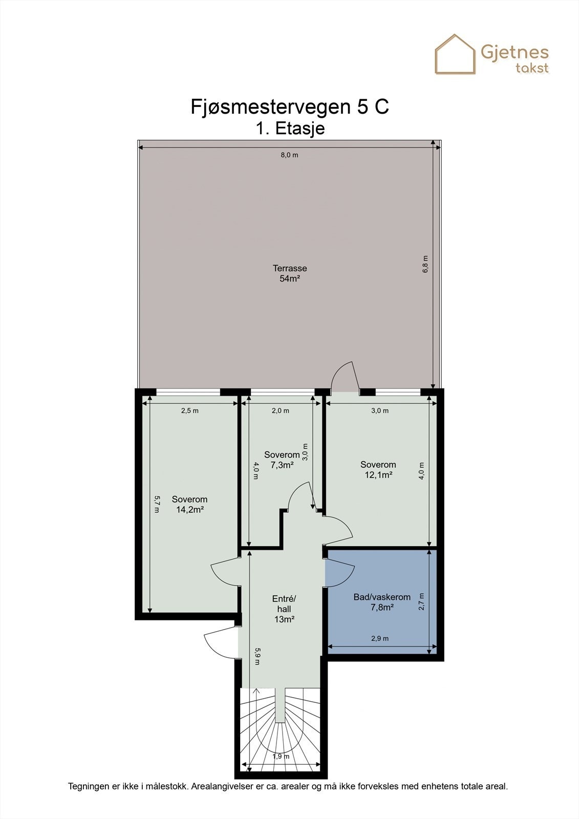 Ta en titt på planløsningen og gjør deg kjent med romfordelingen. Her fra 1.etasjen. Galleribilde