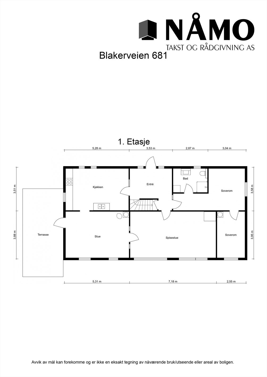Plantegning 1.etasje Galleribilde