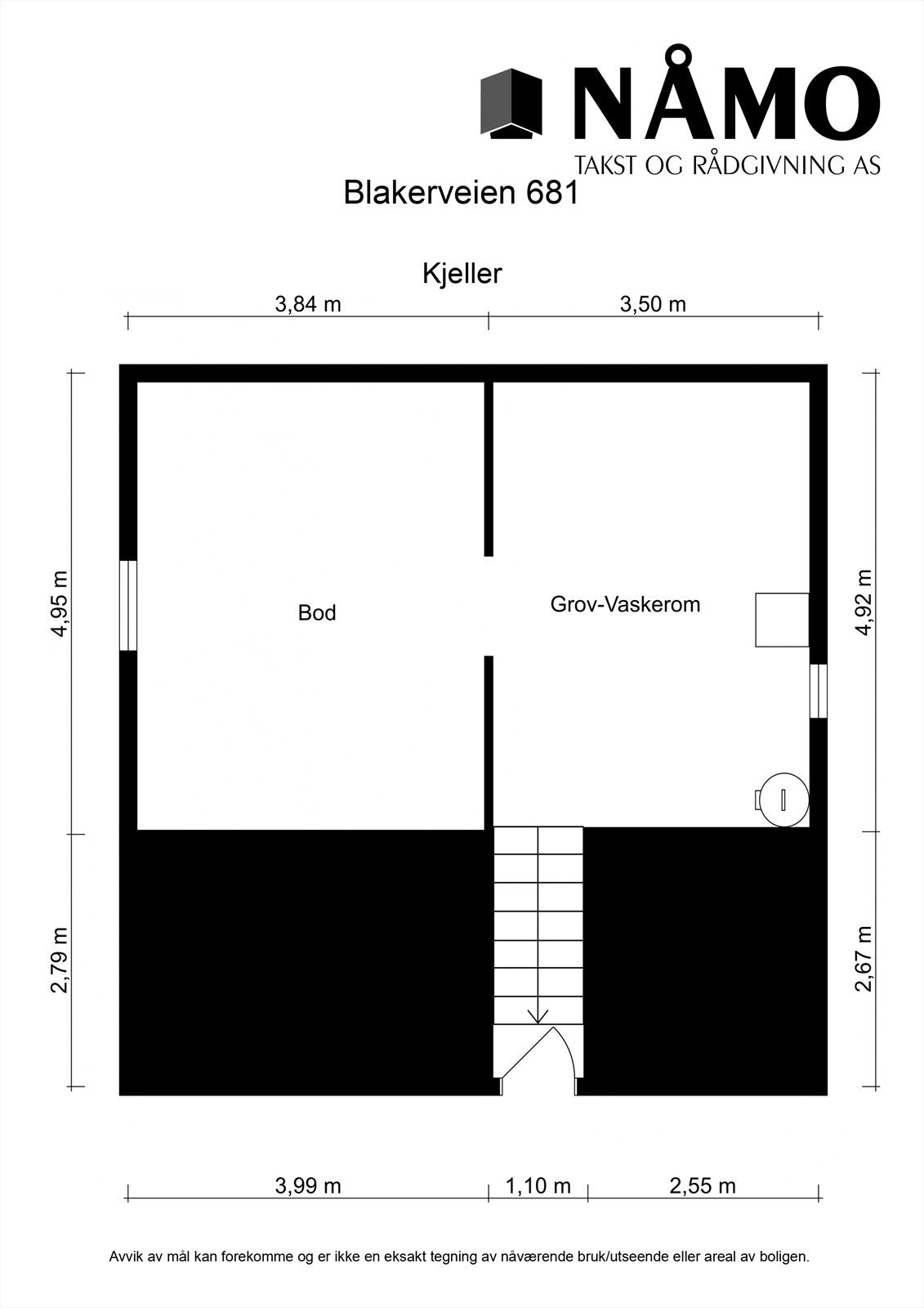 Plantegning kjeller Galleribilde