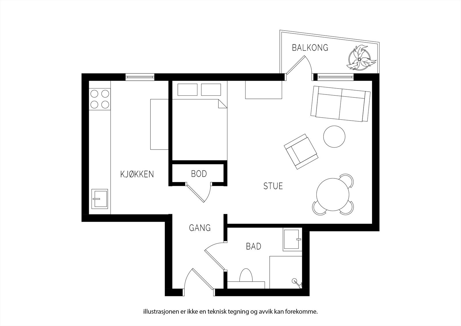 Plantegning. Galleribilde