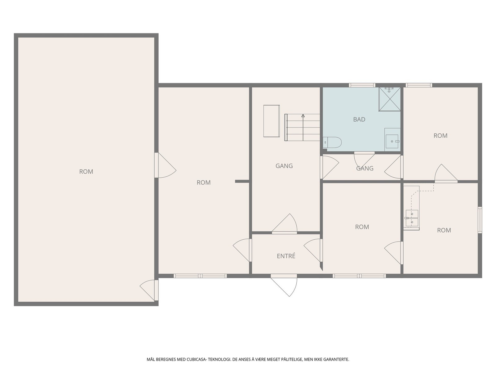 Planskisse 1 etg Galleribilde