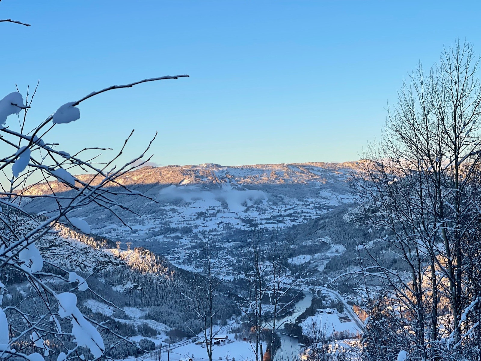 Magisk vinterbilde. Galleribilde