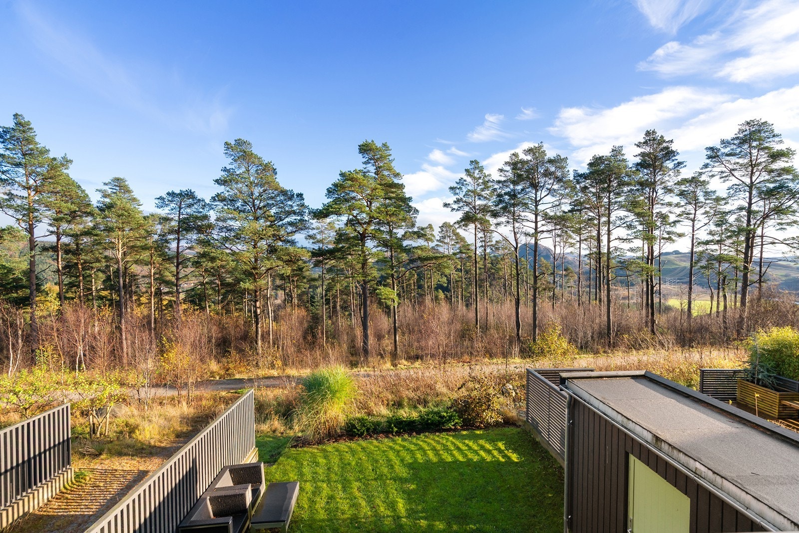 Utsikten fra balkongen Galleribilde