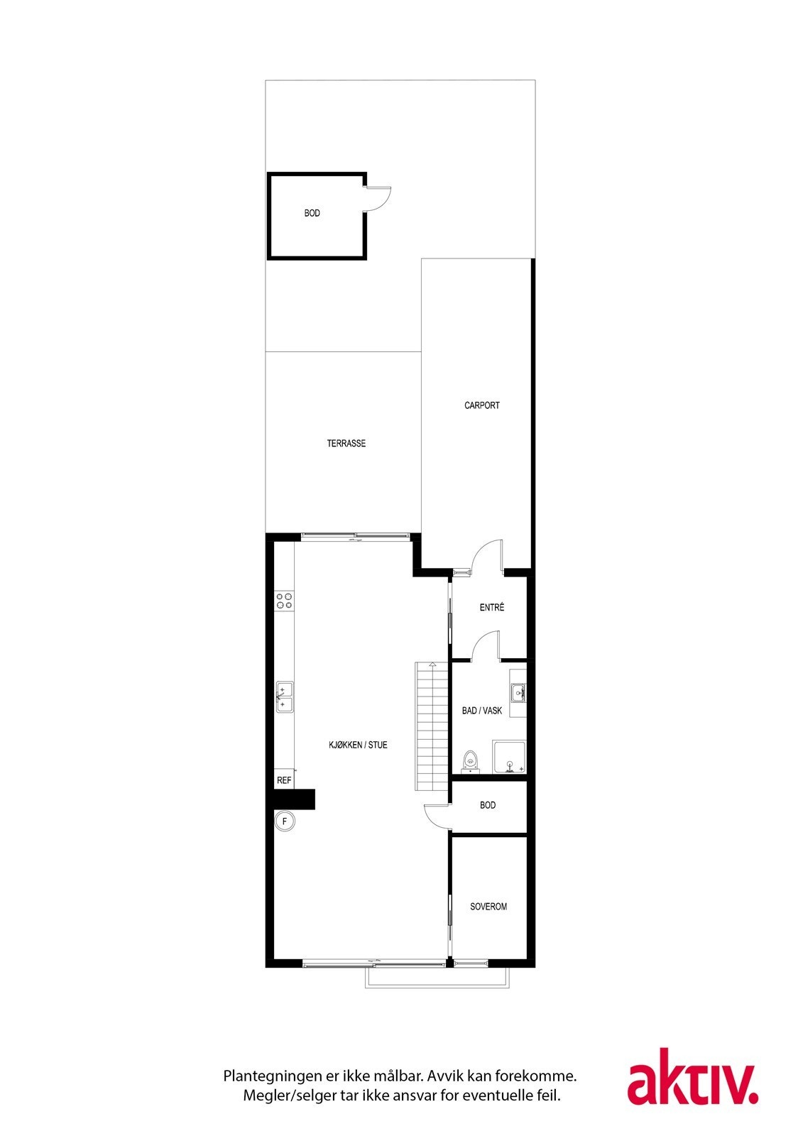 Plantegning 1.etasje Galleribilde