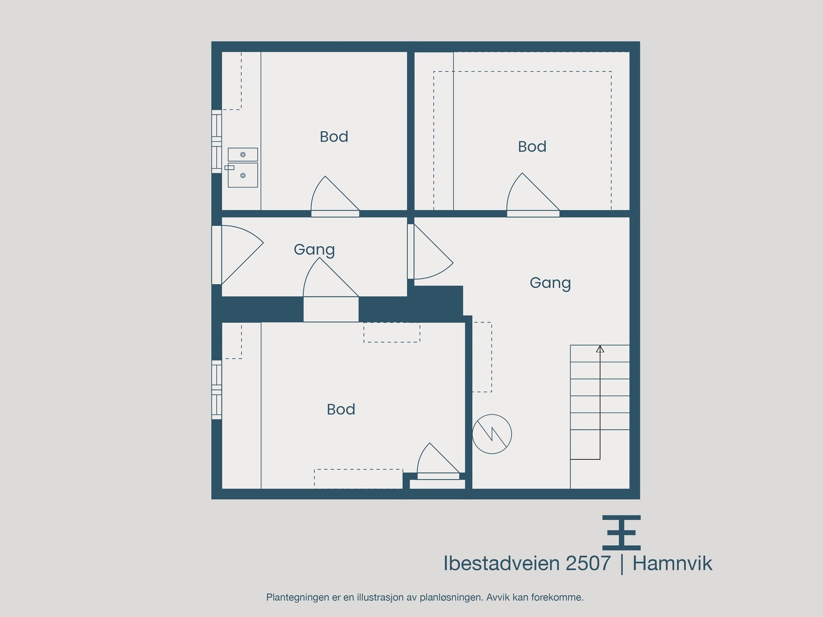 Plantegning kjeller Galleribilde