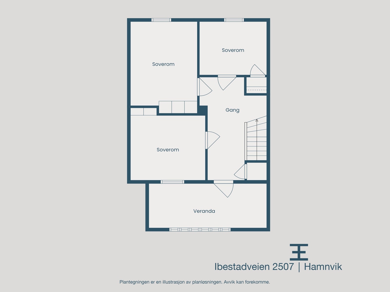 Plantegning 2. etasje Galleribilde