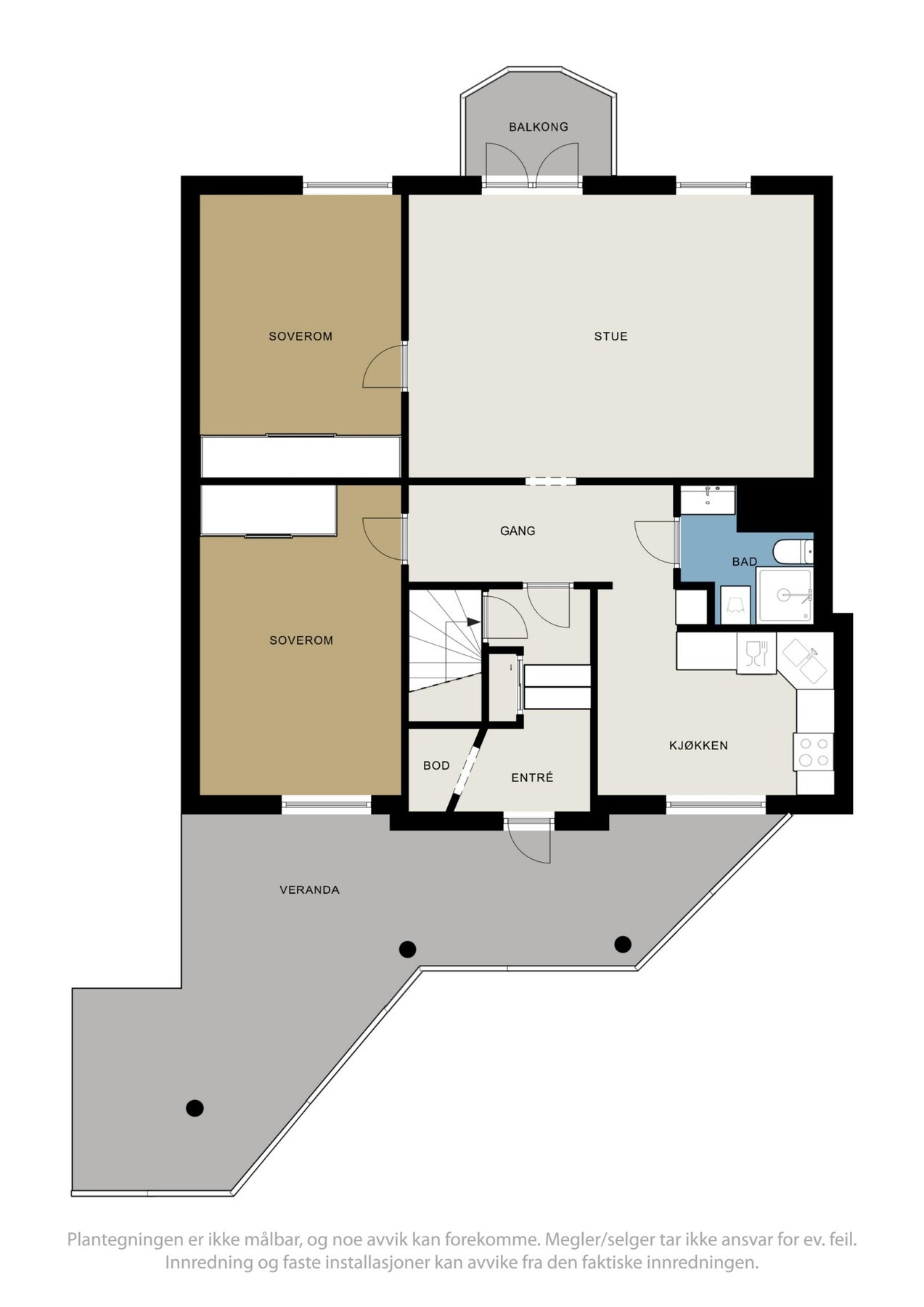 Plantegninger av leiligheten. Galleribilde