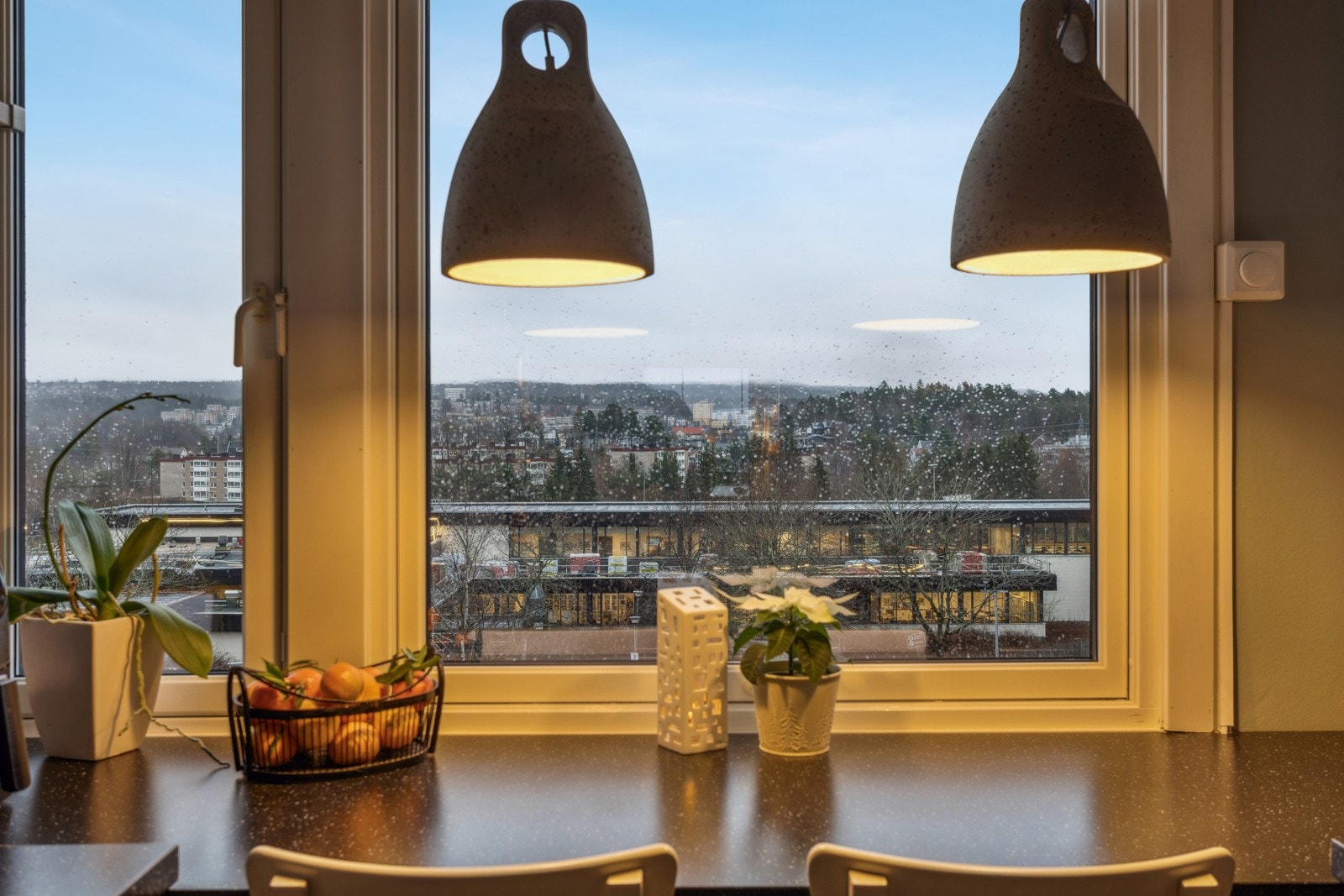 Utsikt fra kjøkkenvindu. Galleribilde