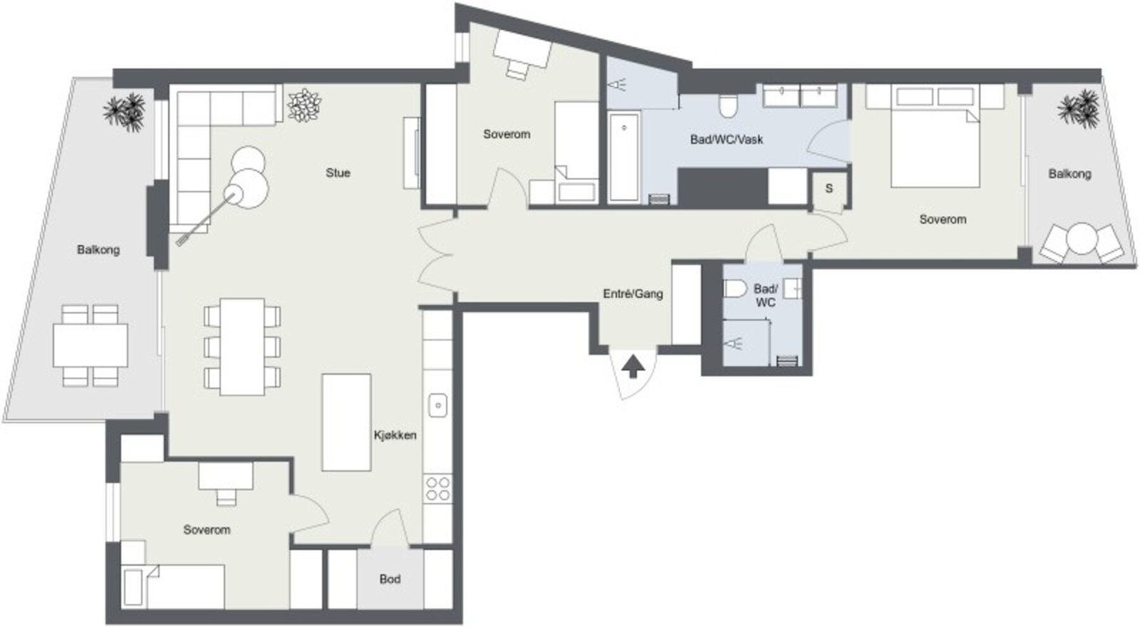 Plantegning Galleribilde