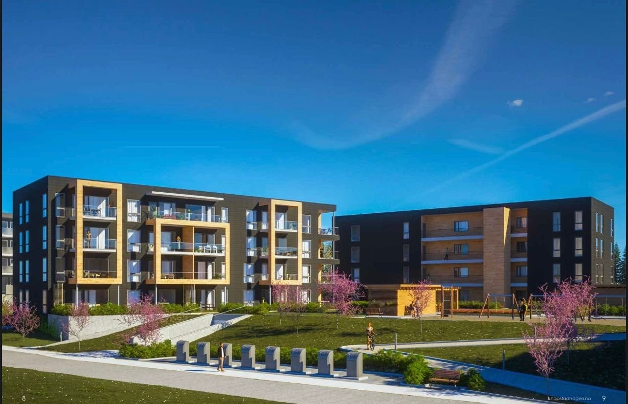 Moderne arkitektur fra 2023 med heisadkomst og svært sentral beliggenhet. Galleribilde