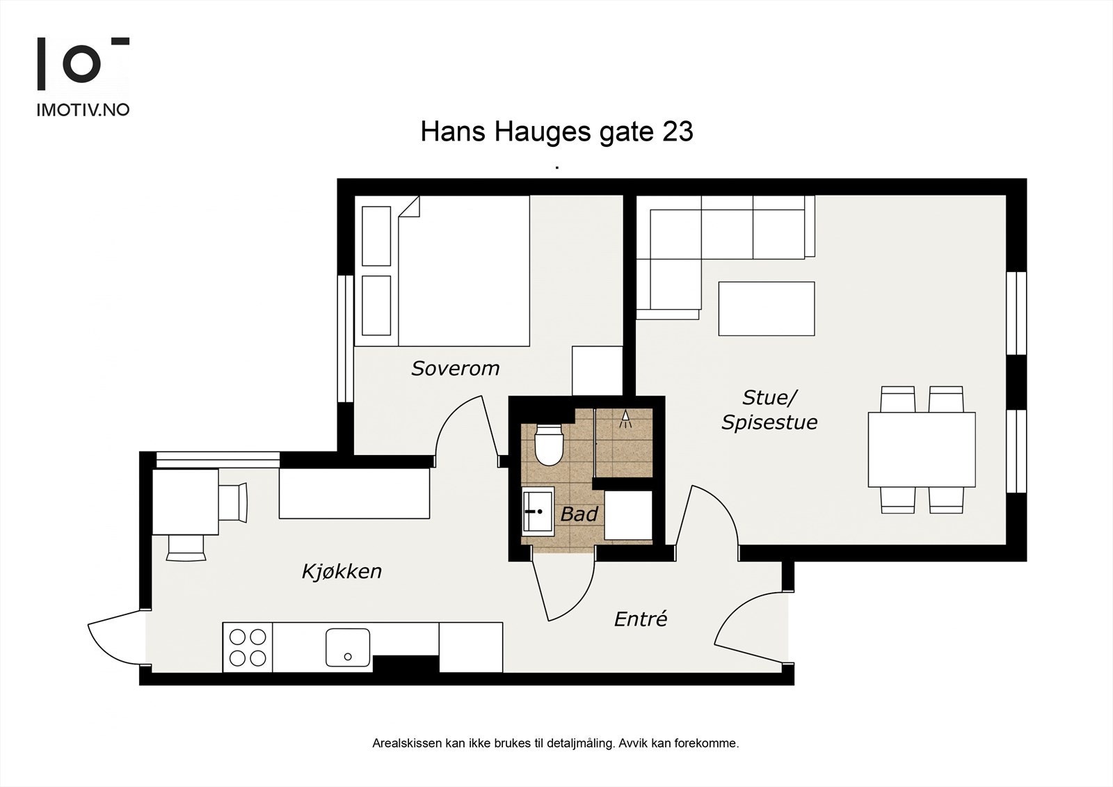 - Plantegning. Leiligheten disponerer også en ekstern bod - Galleribilde