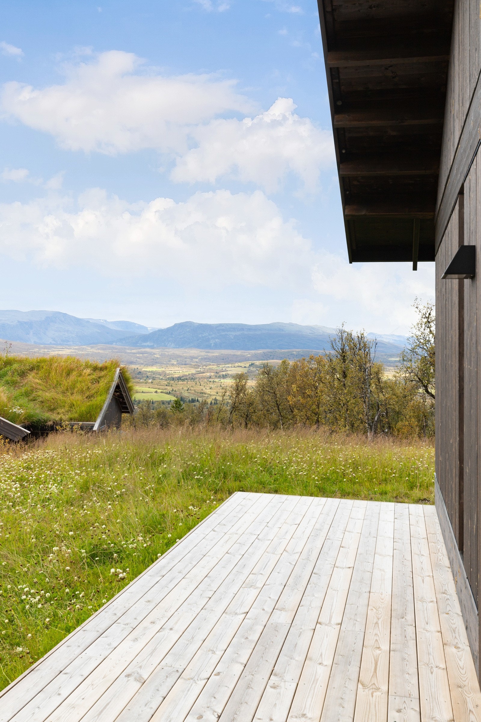 Terrasse med åpent areal Galleribilde