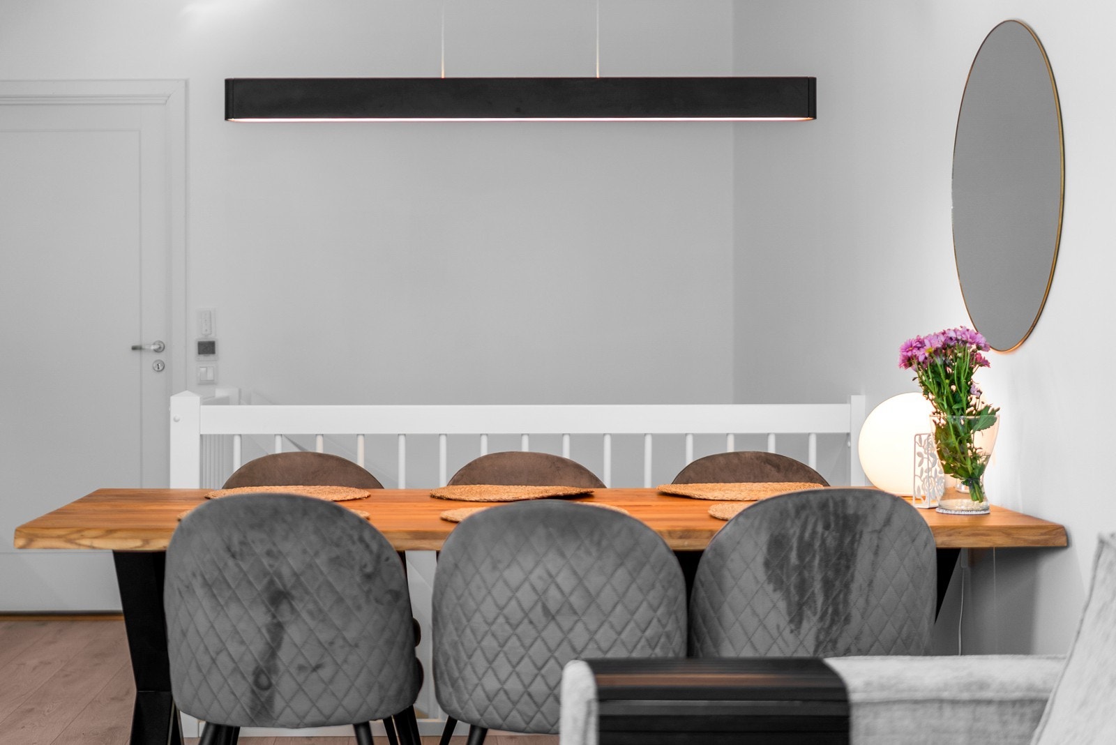 Det er god plass til spisegruppe. Galleribilde