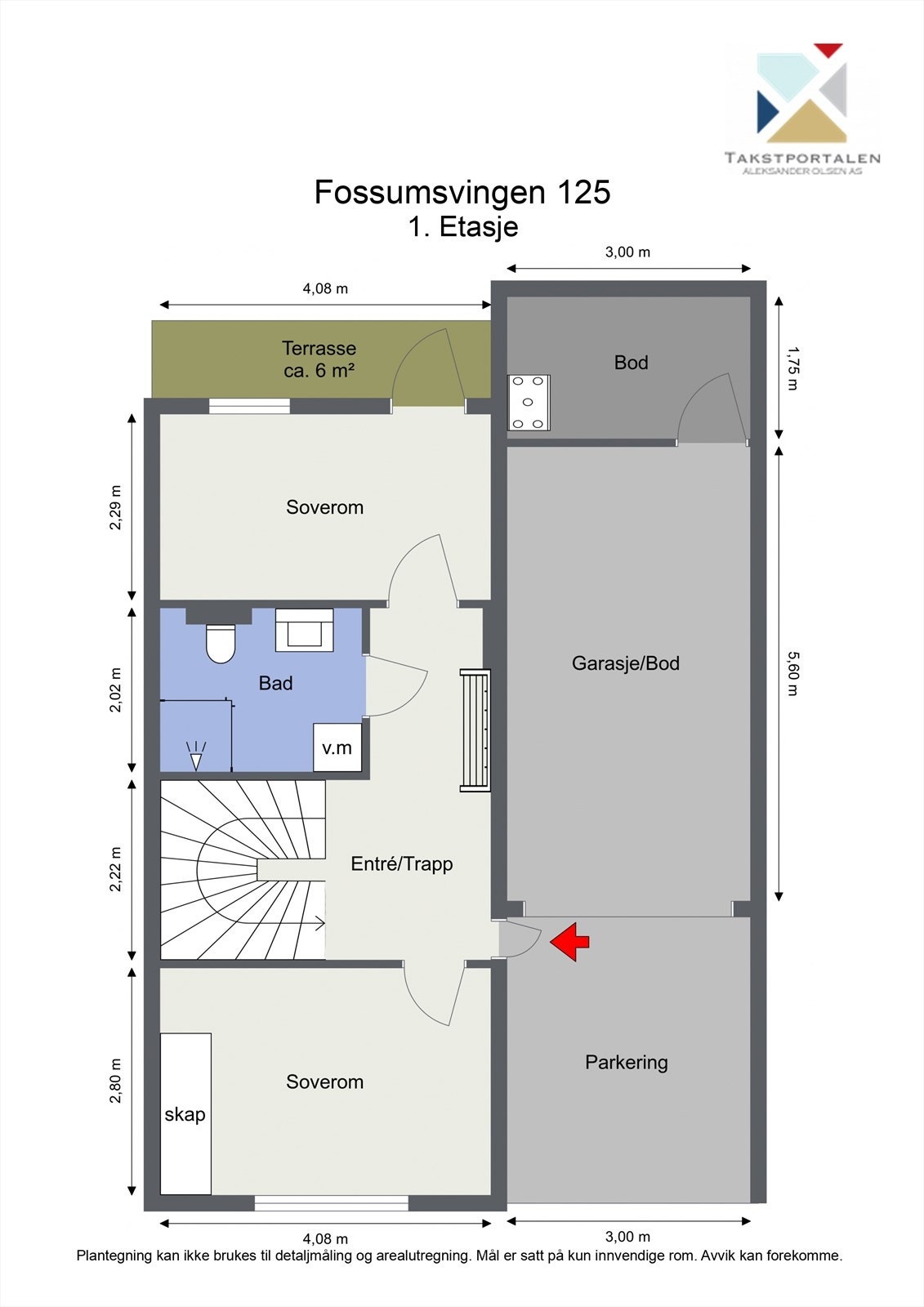 Planløsning 1.etasje. Galleribilde