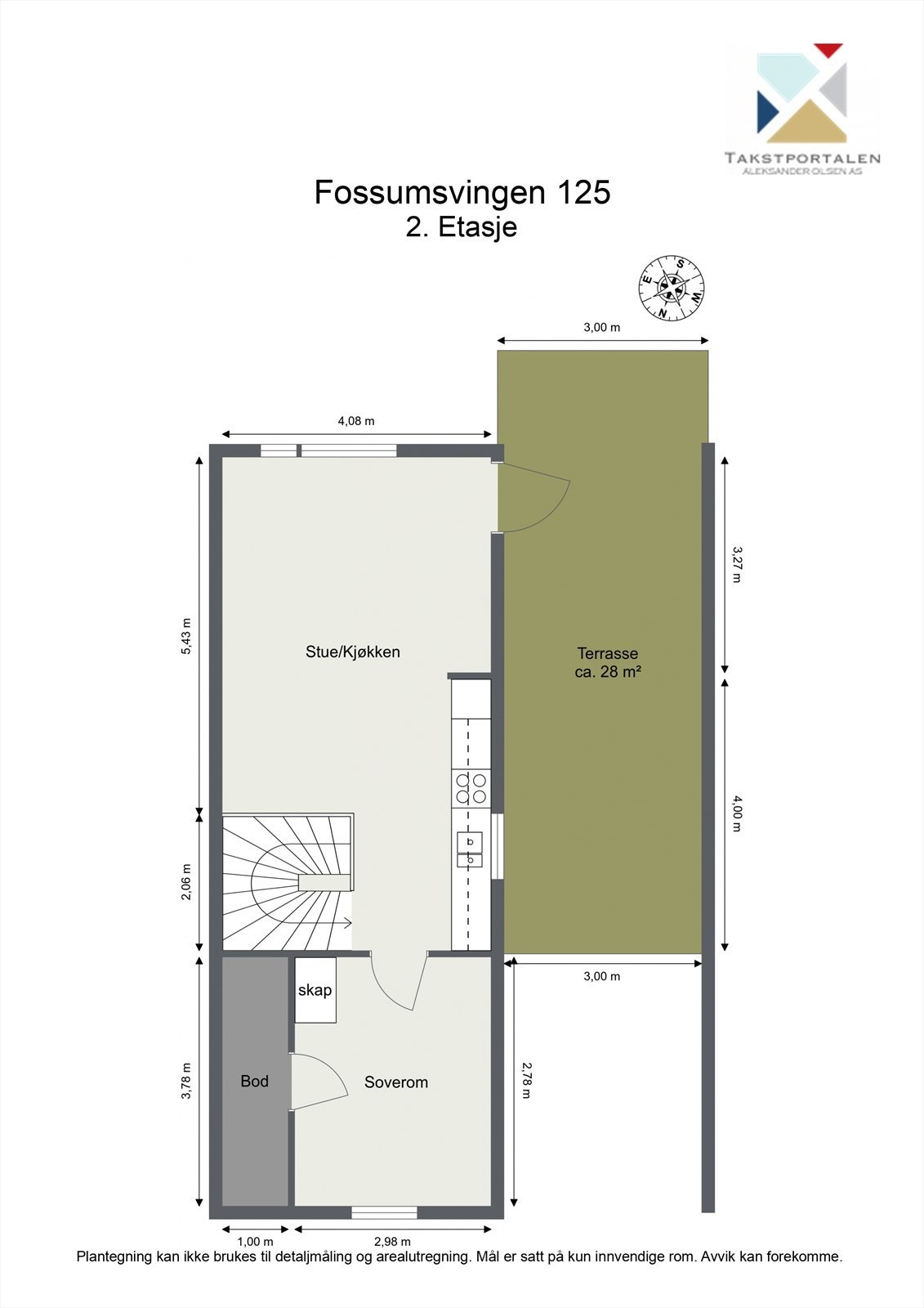 Planløsning 2.etasje. Galleribilde