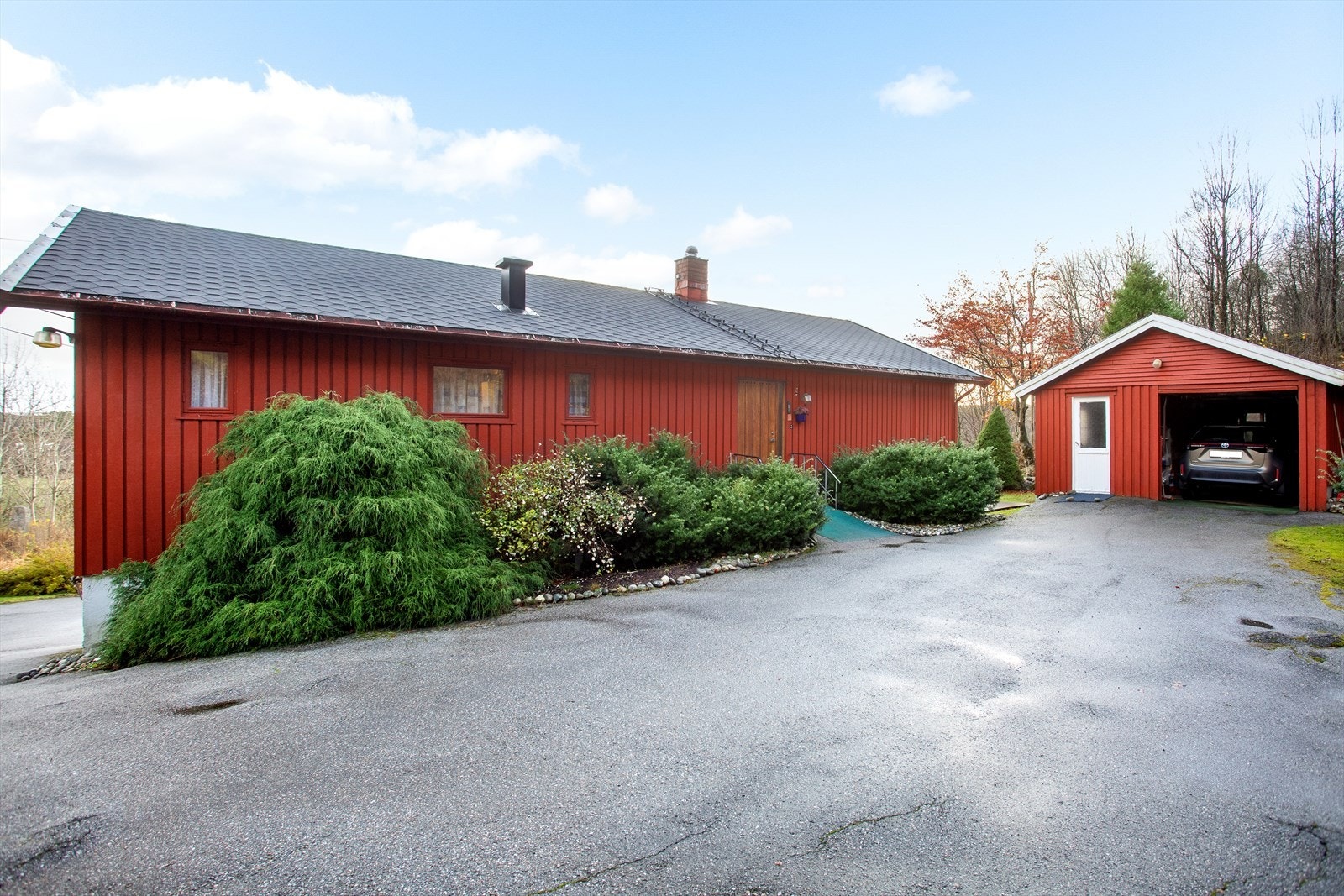 Skjermet område på øversiden av boligen Galleribilde