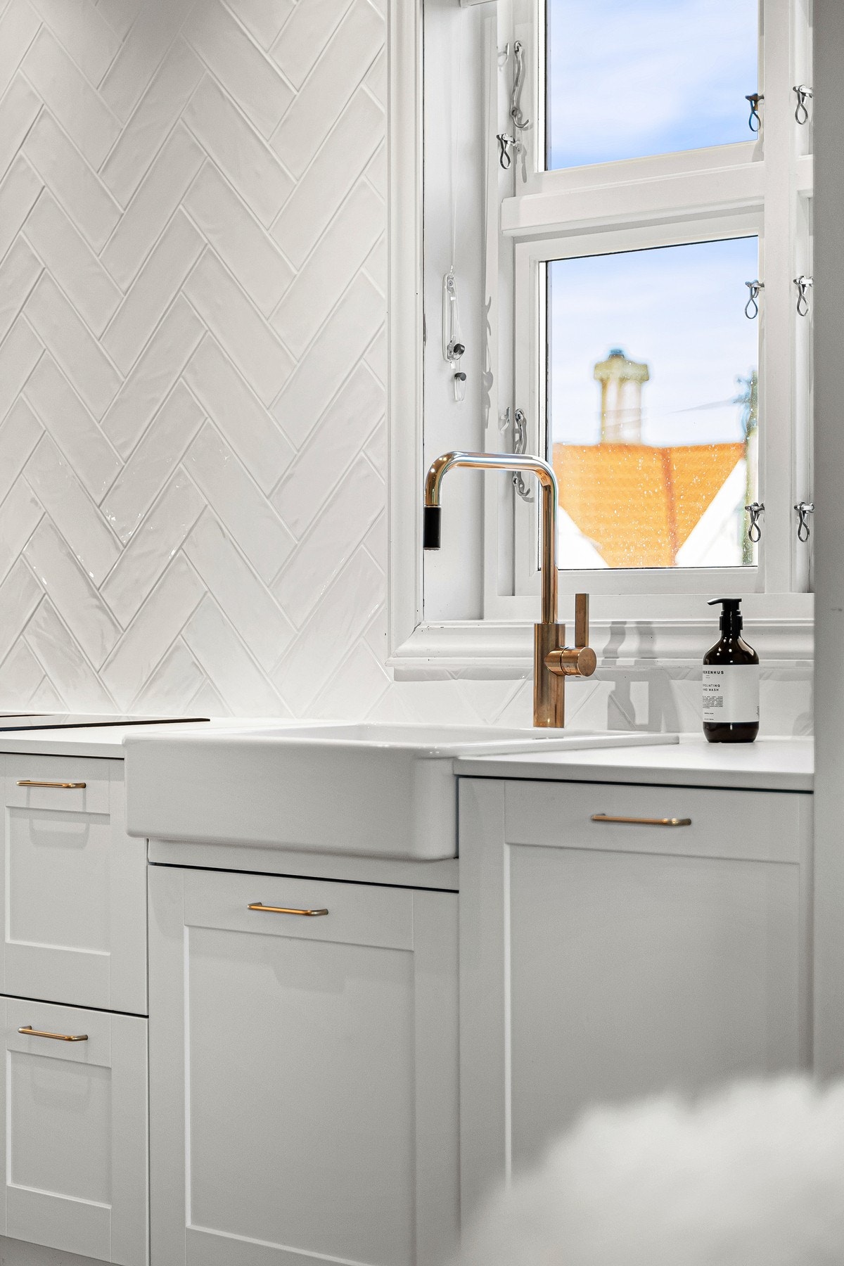 Kjøkkenet har lekre detaljer. Galleribilde