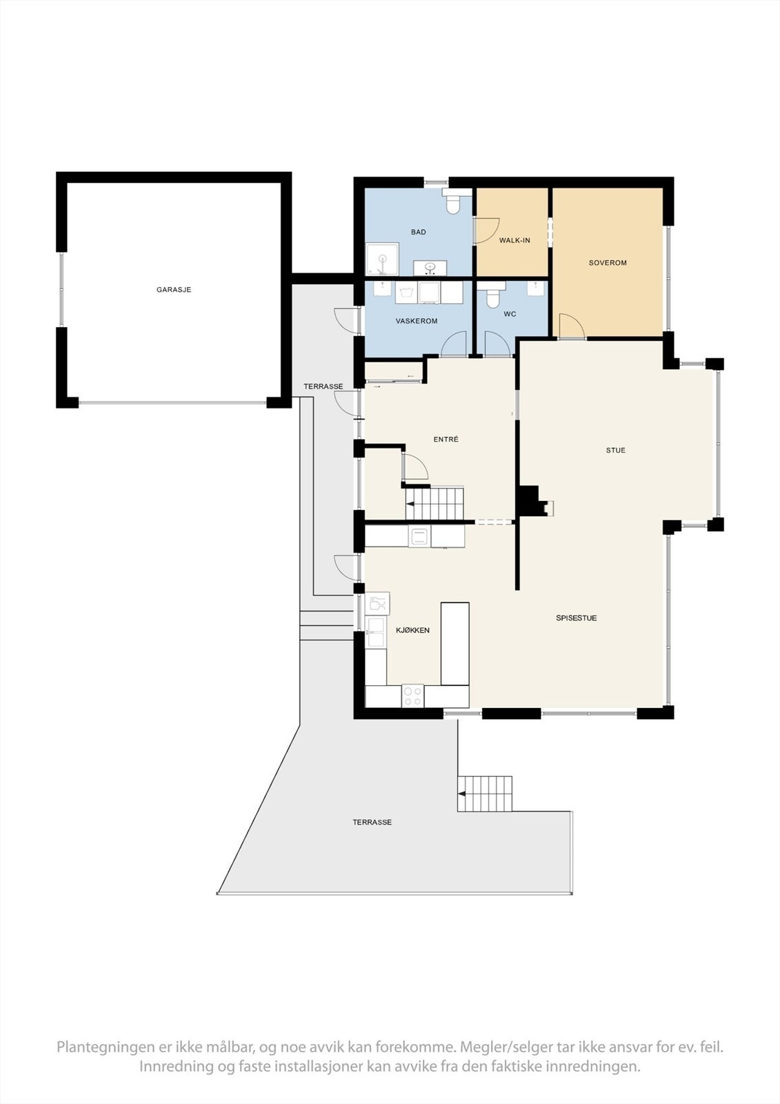 Plantegning, første etasje - hoveddel Galleribilde