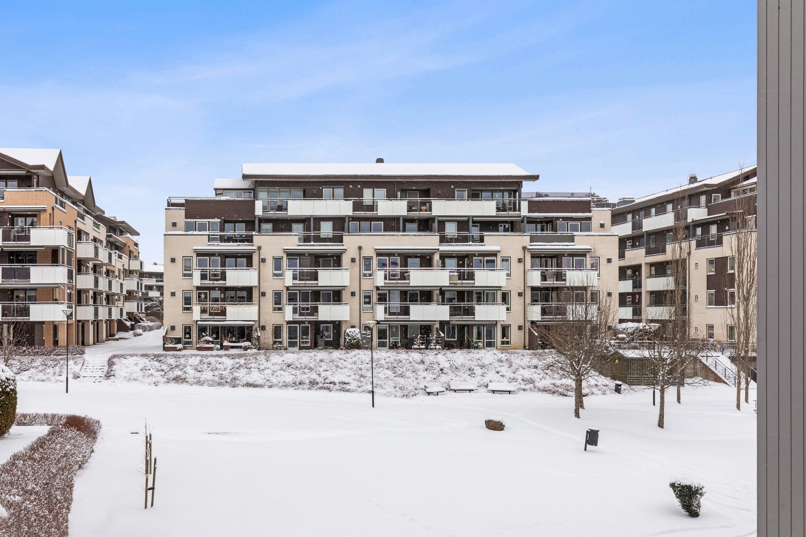 Utsikt til fellesareal. Galleribilde