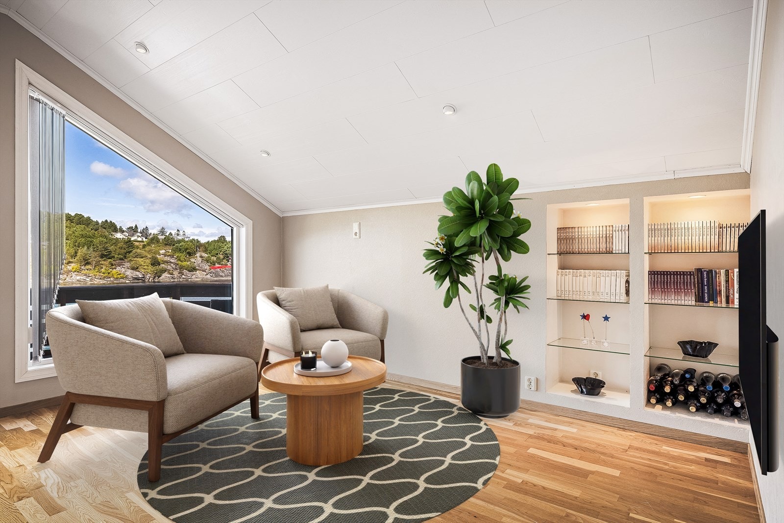 Forslag til innredning av loftstue Galleribilde