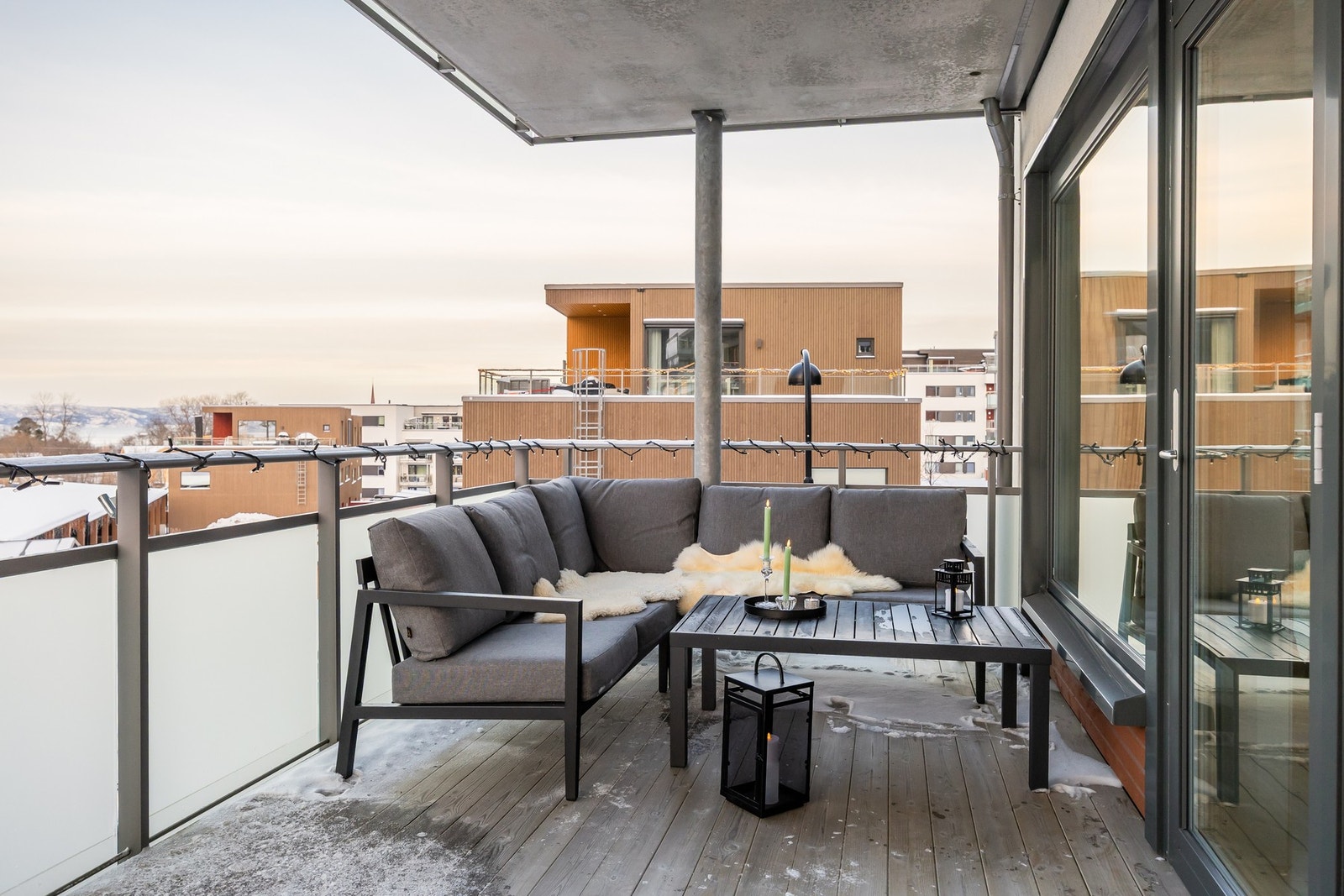 Her sitter man fint og skjermet med ypperlig solforhold. Galleribilde