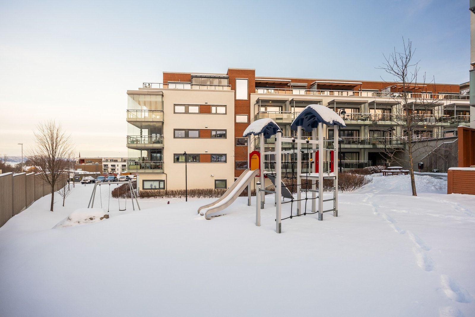 Boligfeltet er meget familievennlig Galleribilde