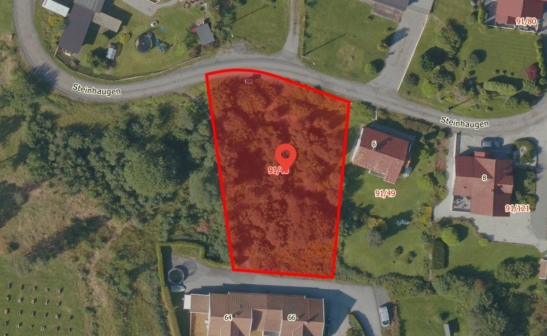 Oversiktskart over tomten. Galleribilde