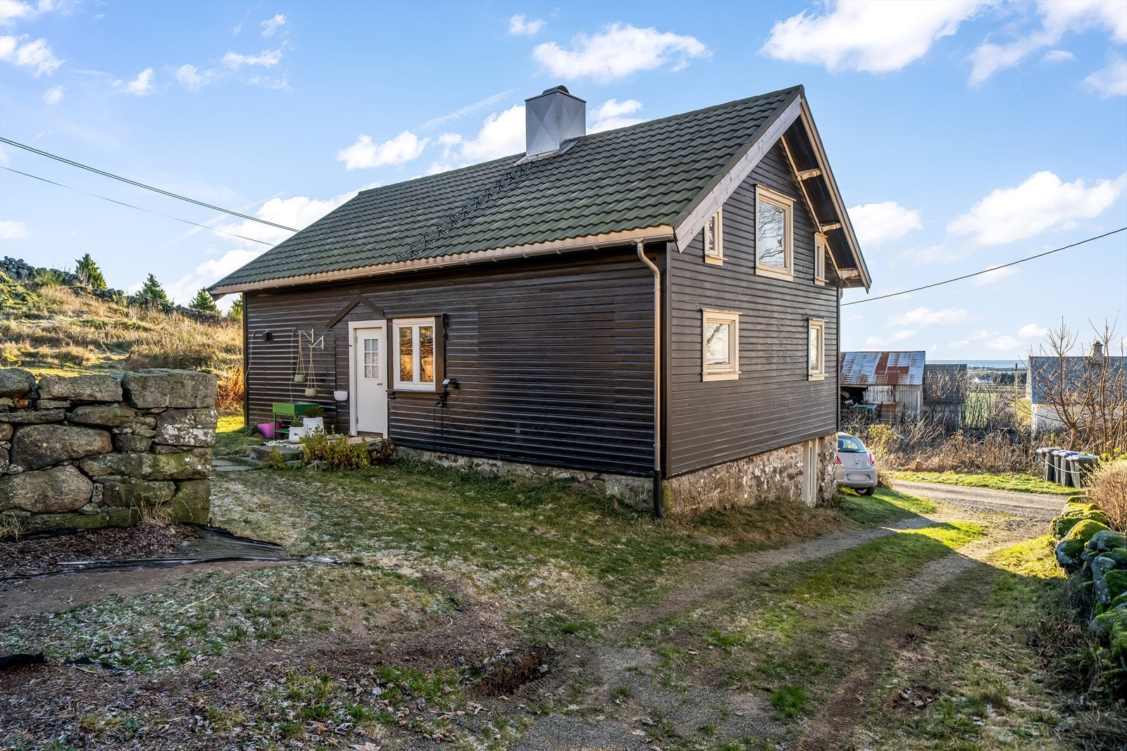 Parkering på egen eiendom. Galleribilde