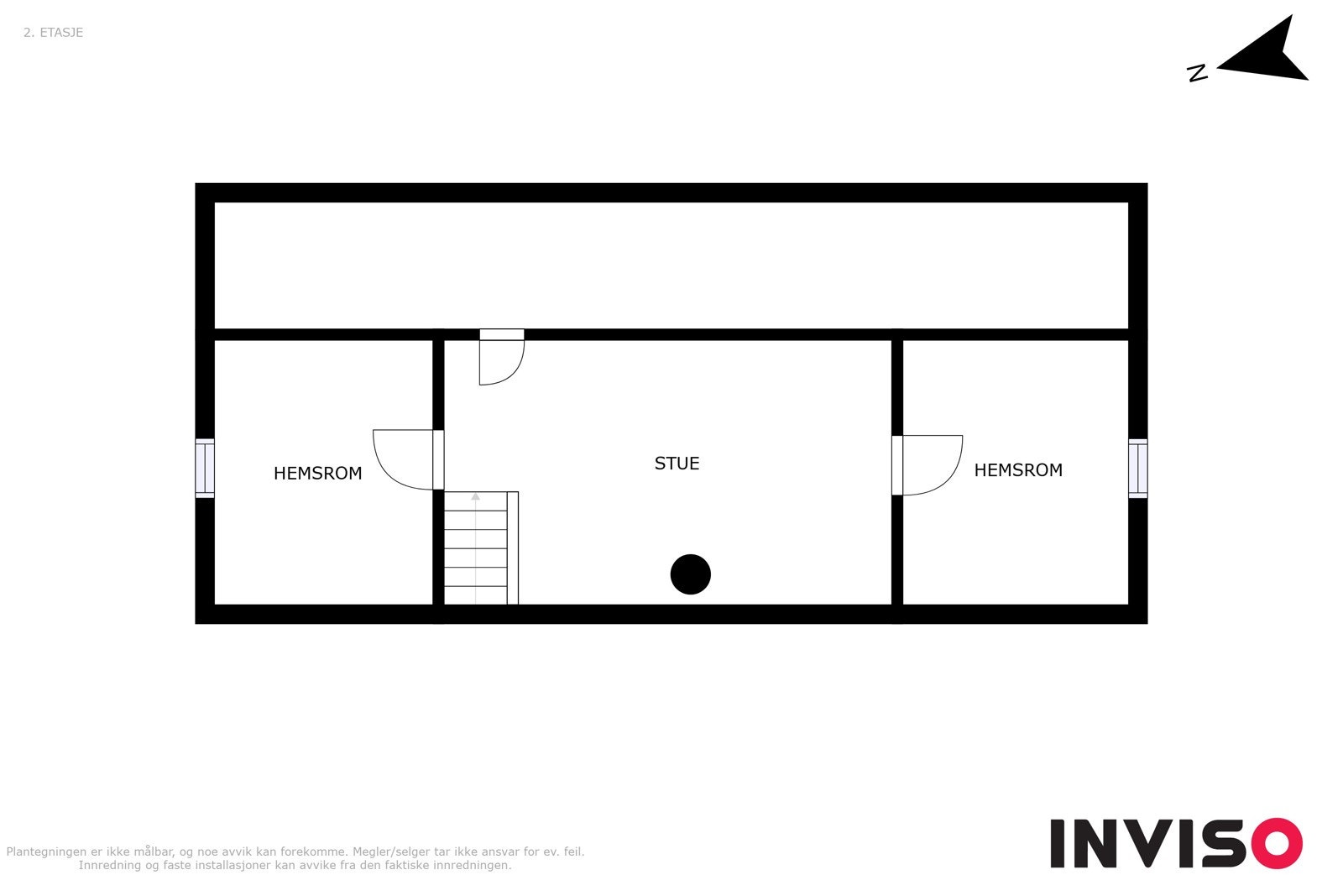 Plantegning loftsetasje. Galleribilde