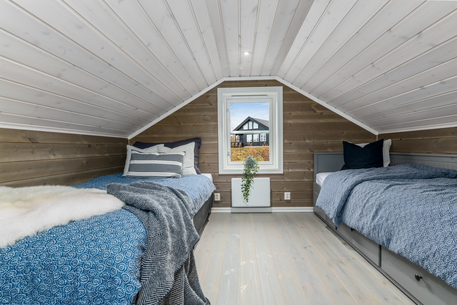 Innredet hemsrom ikke målbart, men har nyttbart gulvareal på ca. 40 kvm. Galleribilde