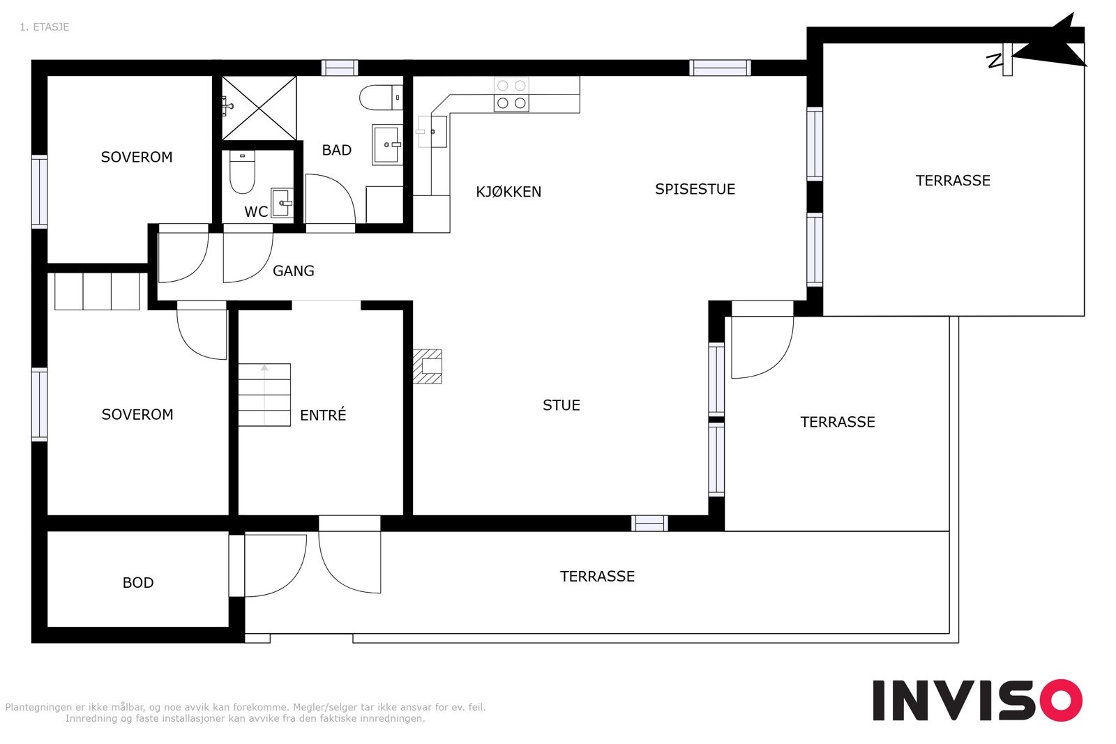 Plantegning hovedplan. Galleribilde