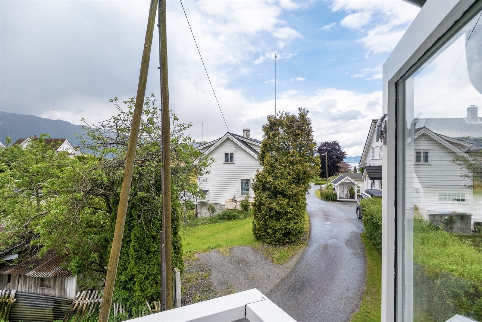 Utsikt frå balkong. Galleribilde