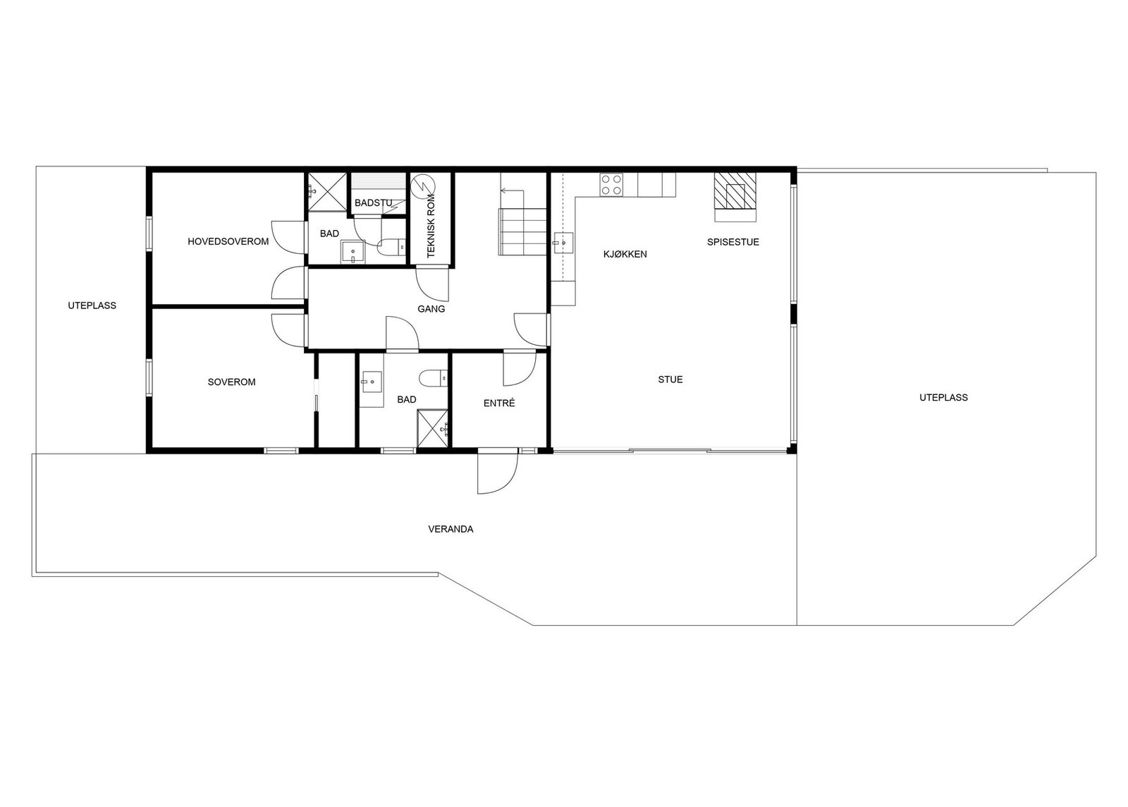 Planskisse 1. etasje Galleribilde