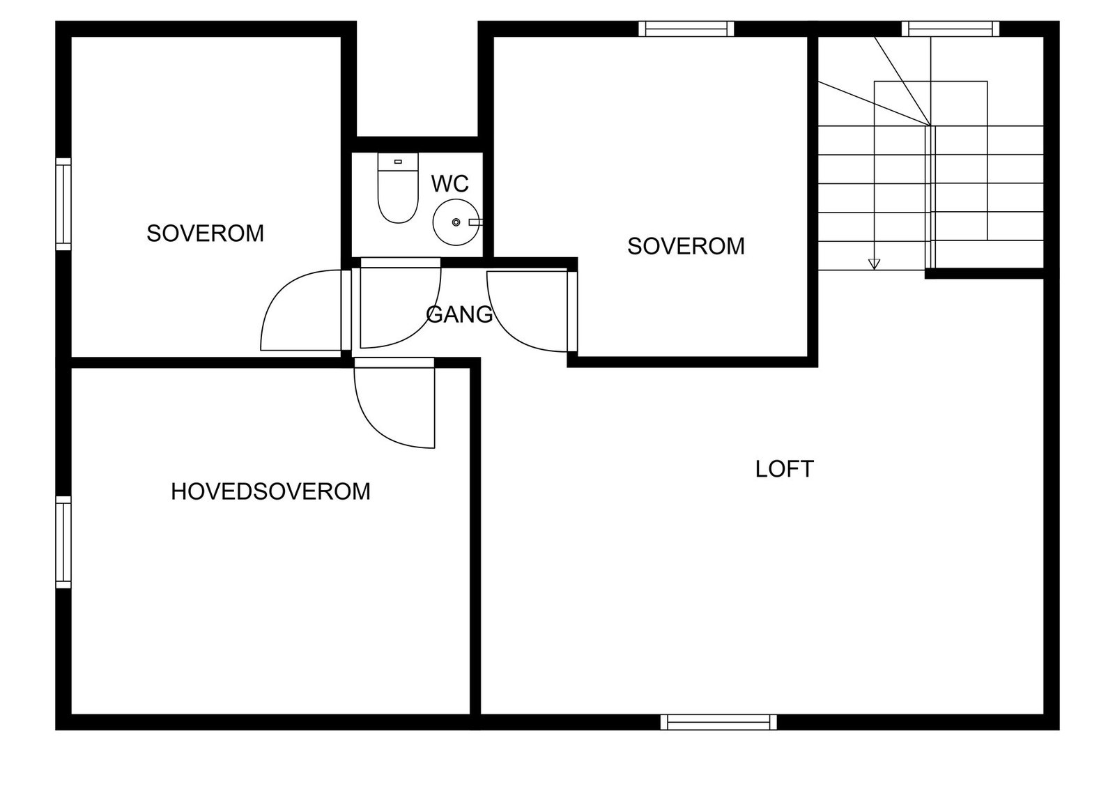 Planskisse 2. etasje Galleribilde