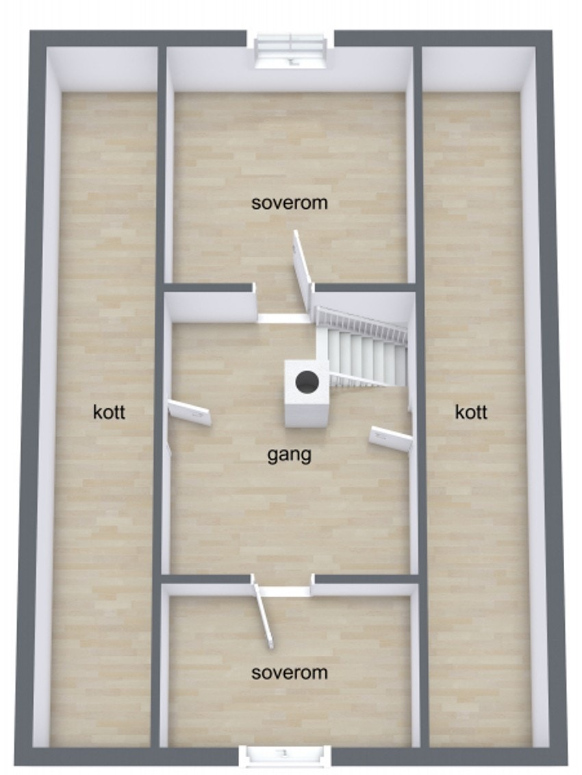 Plantegning 2. etasje Galleribilde