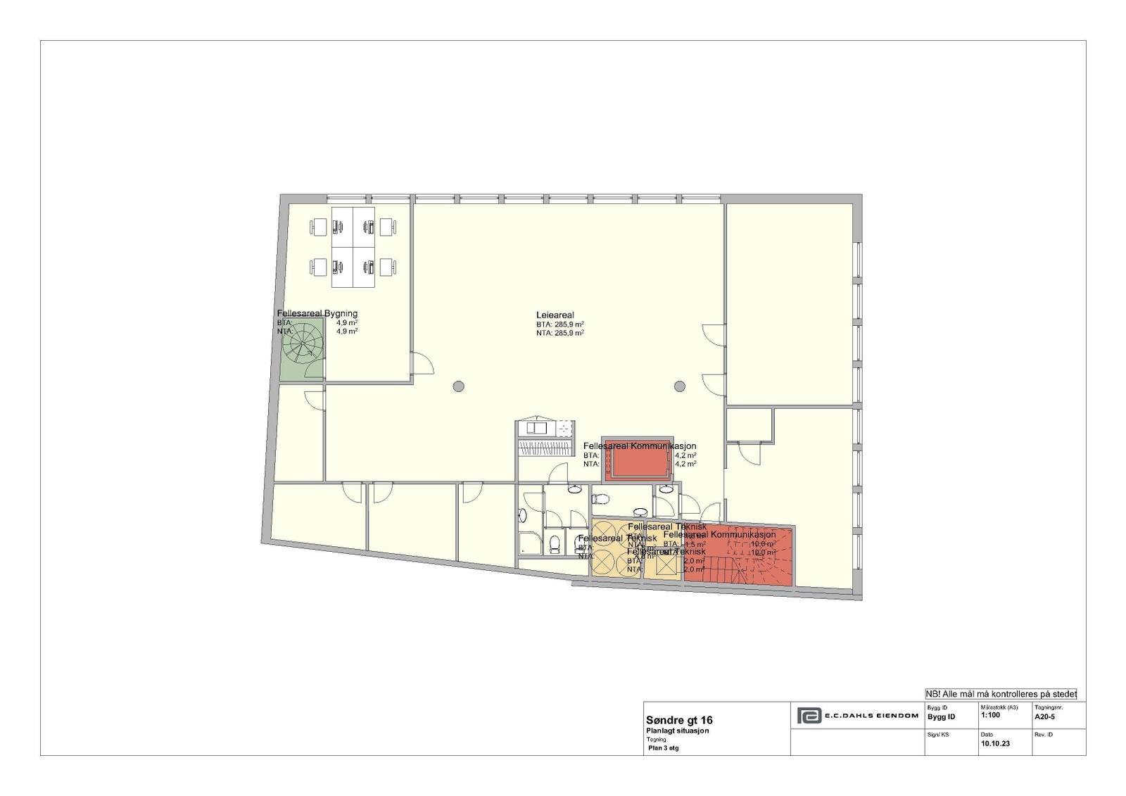 Eksisterende planløsning Galleribilde