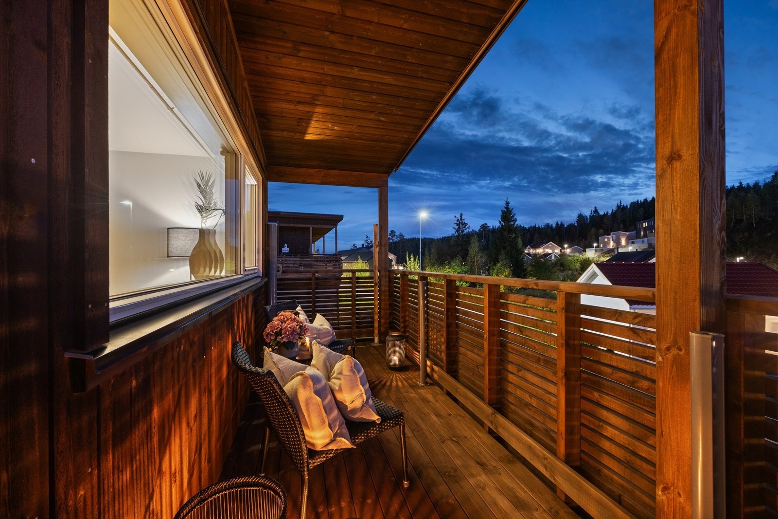 Stemningsbilde fra terrassen. Galleribilde