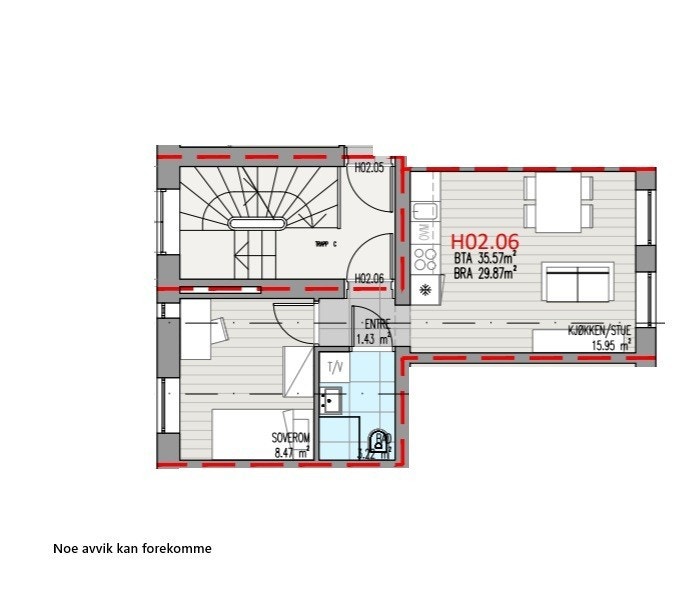 Plantegning - Noe avvik kan forekomme Galleribilde