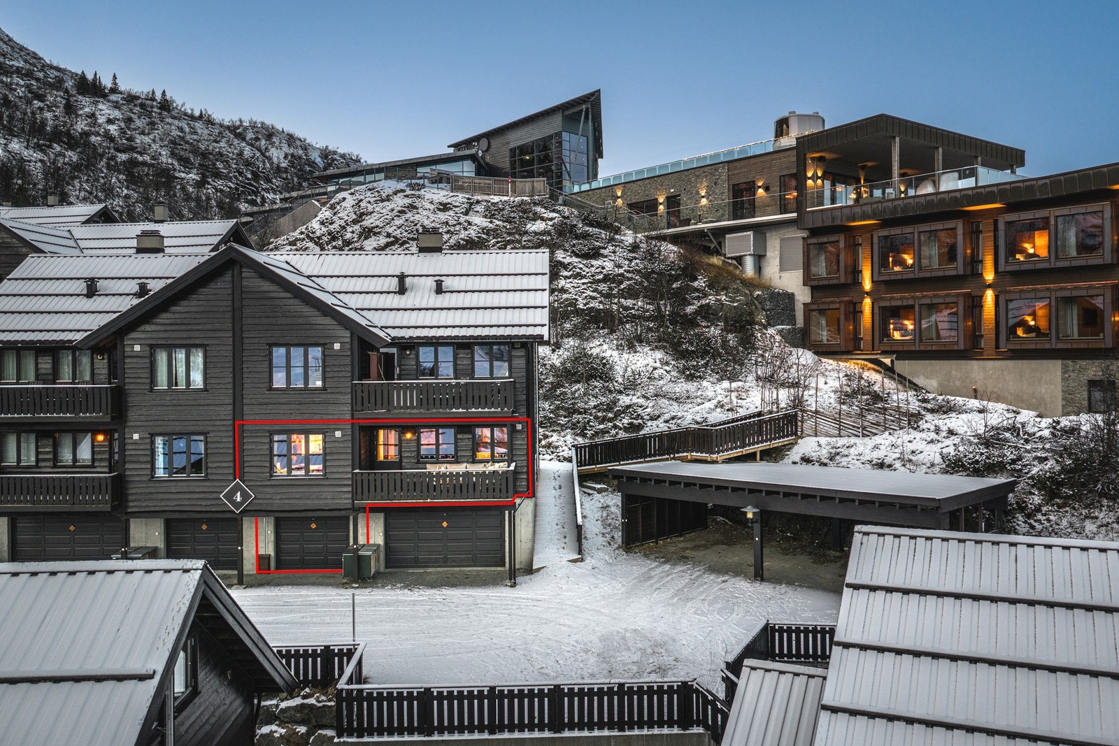 Leiligheten er beliggende med flott utsikt og enkel tilgang til Hemsedals aktiviteter. Galleribilde