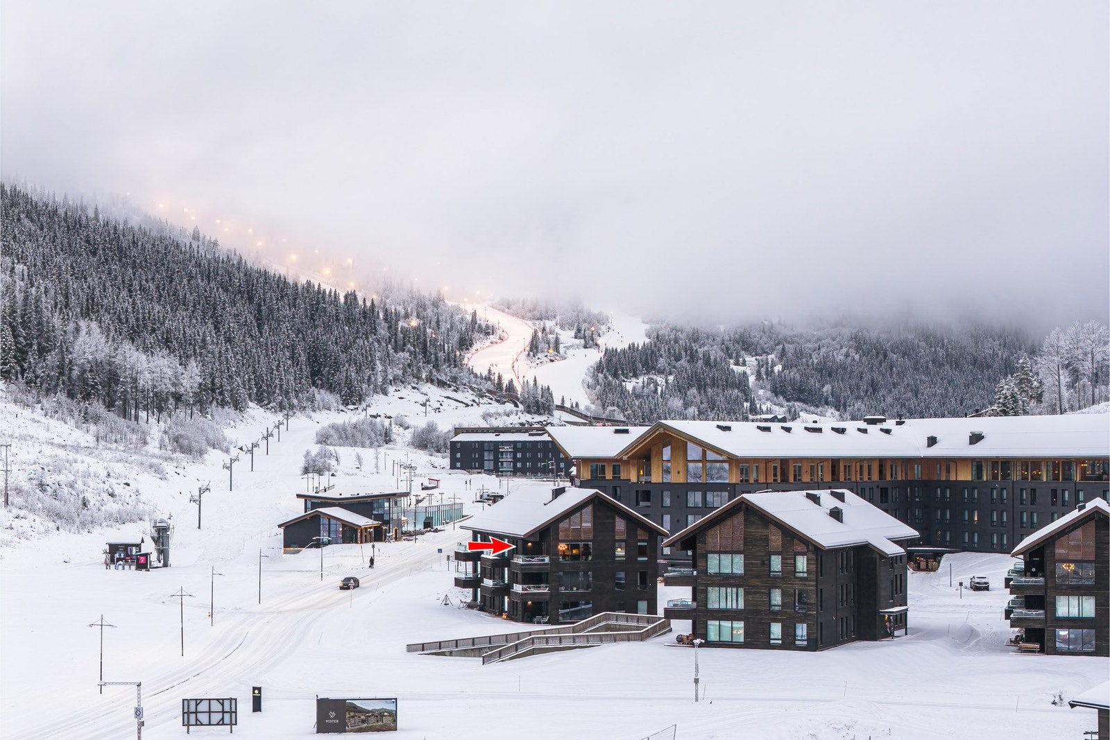 Beliggenhet nær skisentret - akkurat slik fjelldrømmen skal være. Galleribilde