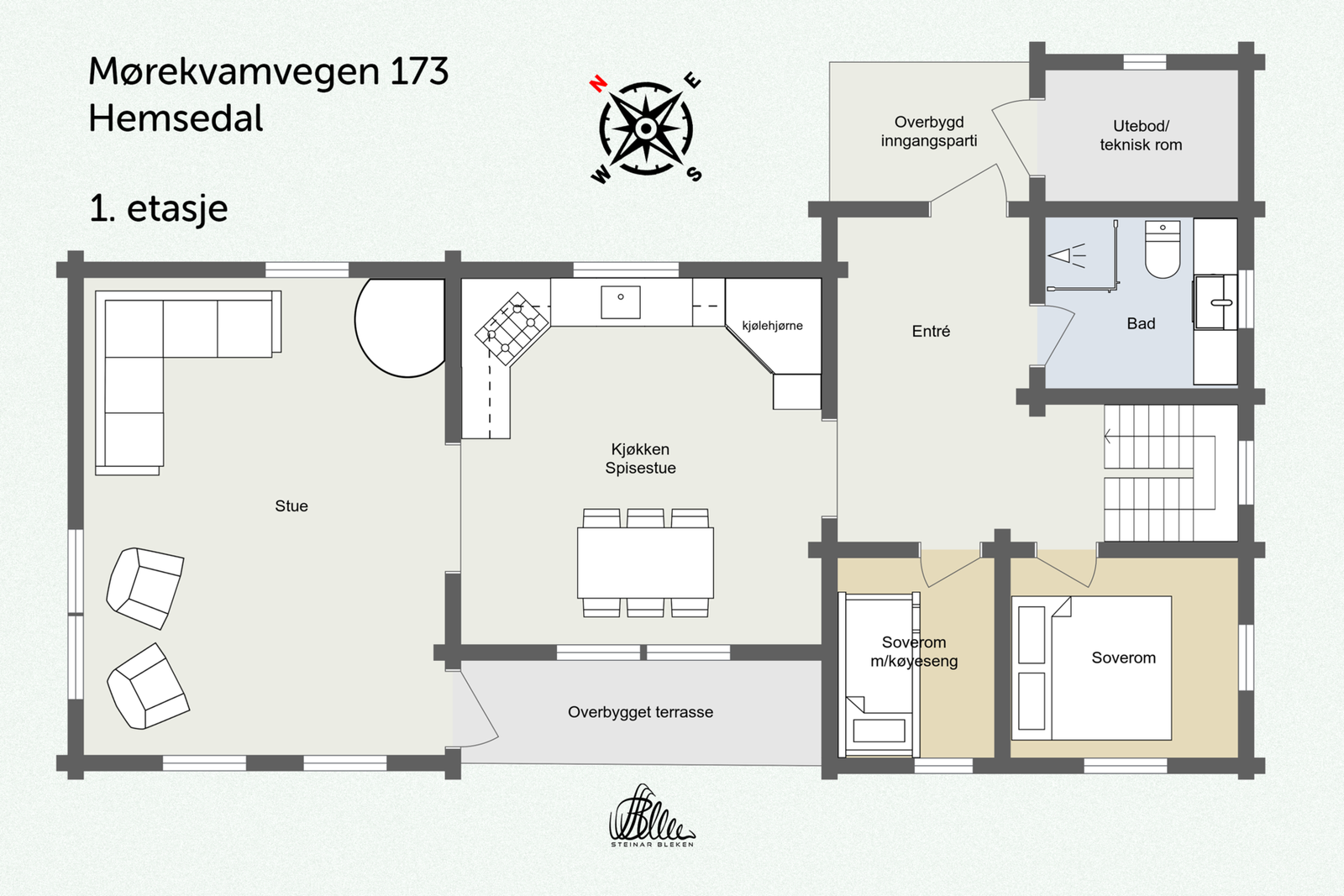 Planskisse hovedplan. Galleribilde