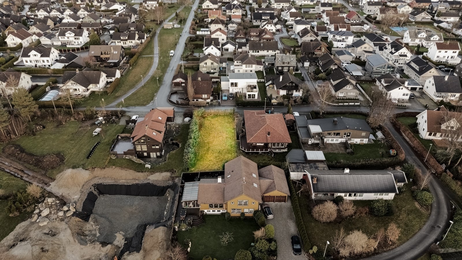 Oversikt fokus på tomt Galleribilde