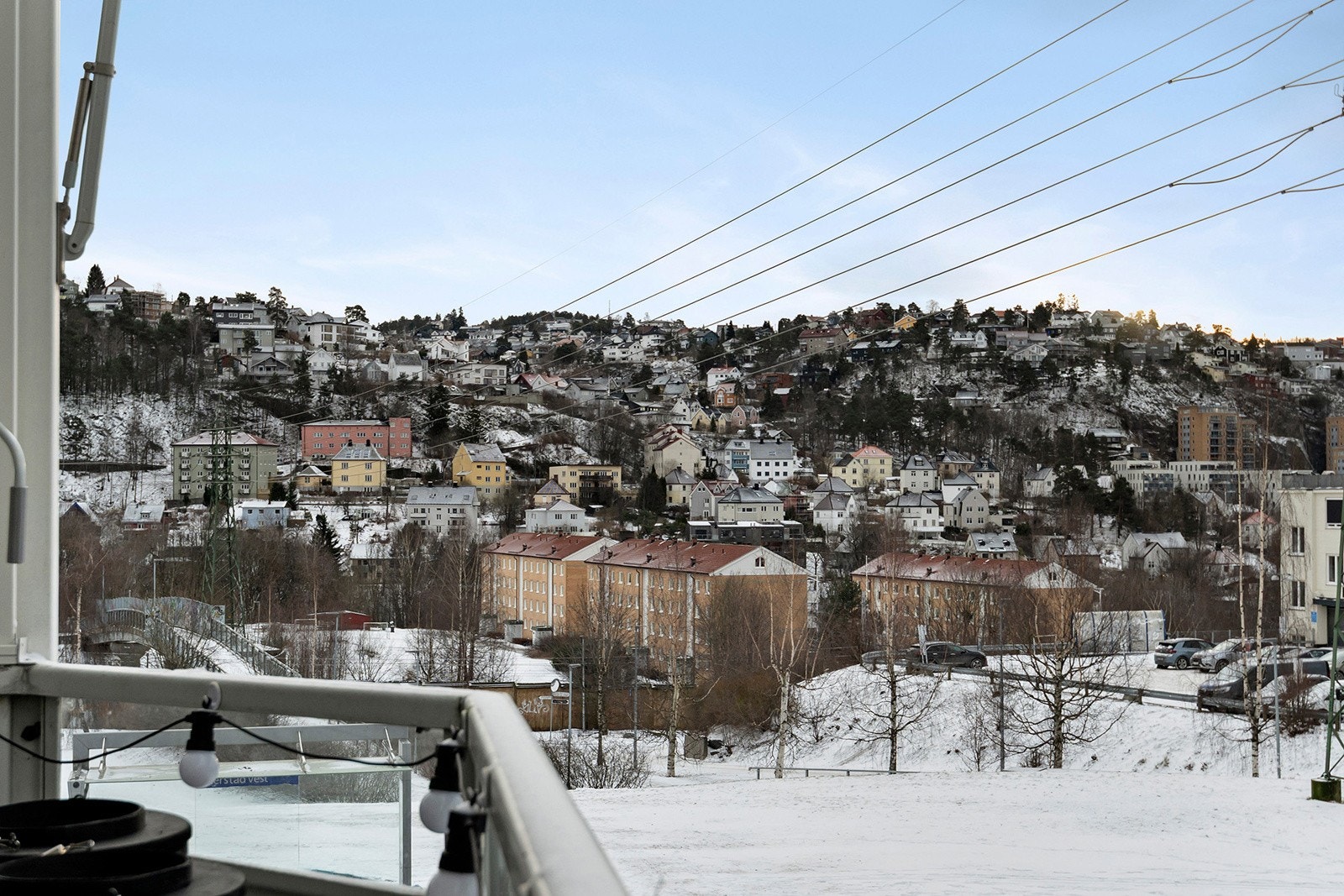 Utsikt fra balkong Galleribilde