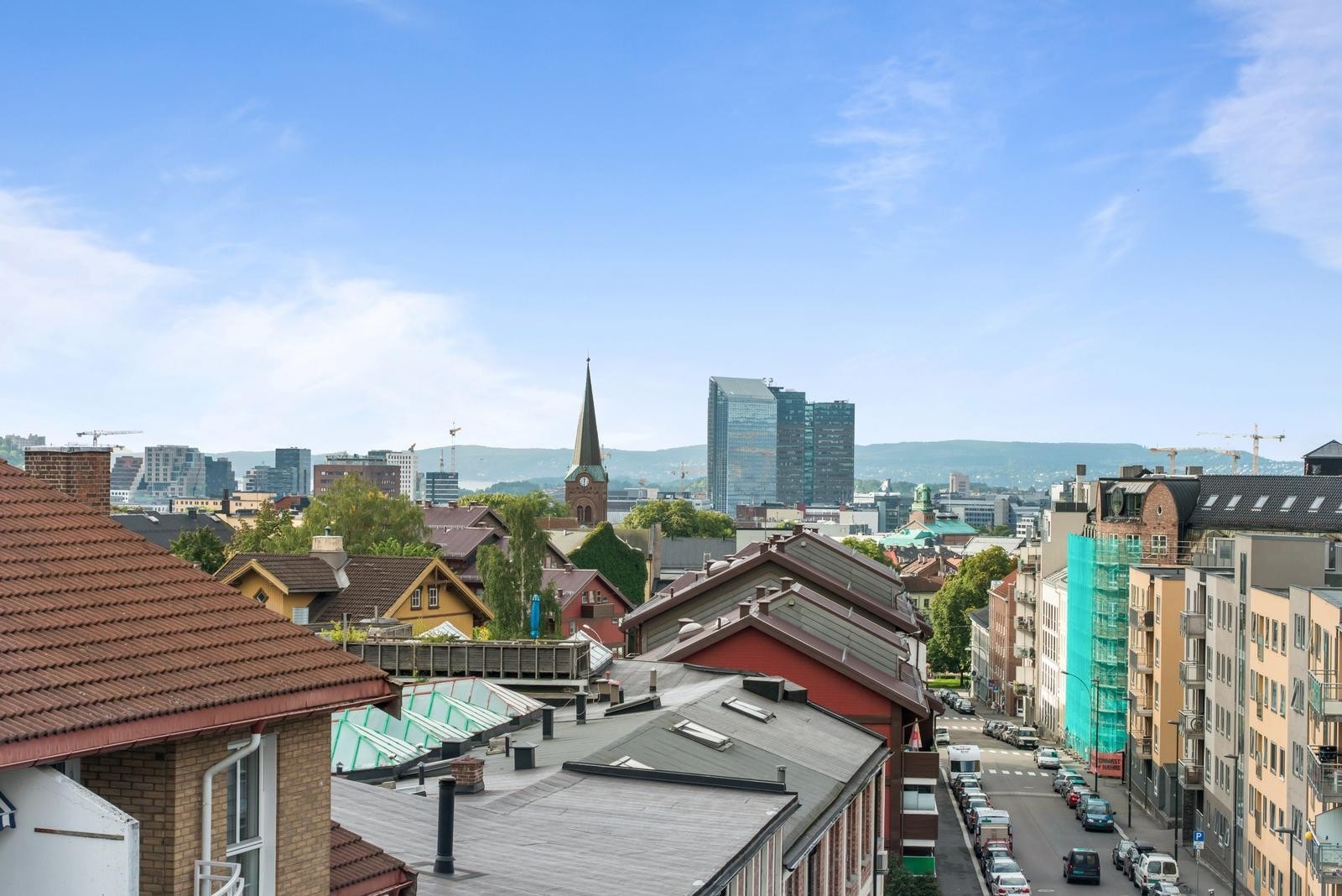 Utsikt fra balkong Galleribilde