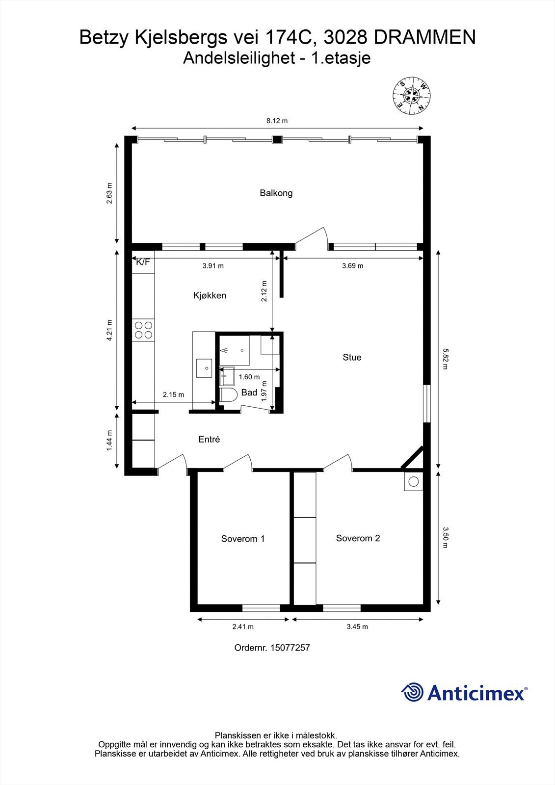 Plantegning 1. etasje Galleribilde