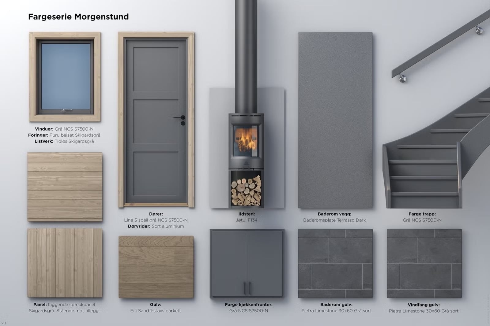 Fargeserien morgenstund Galleribilde