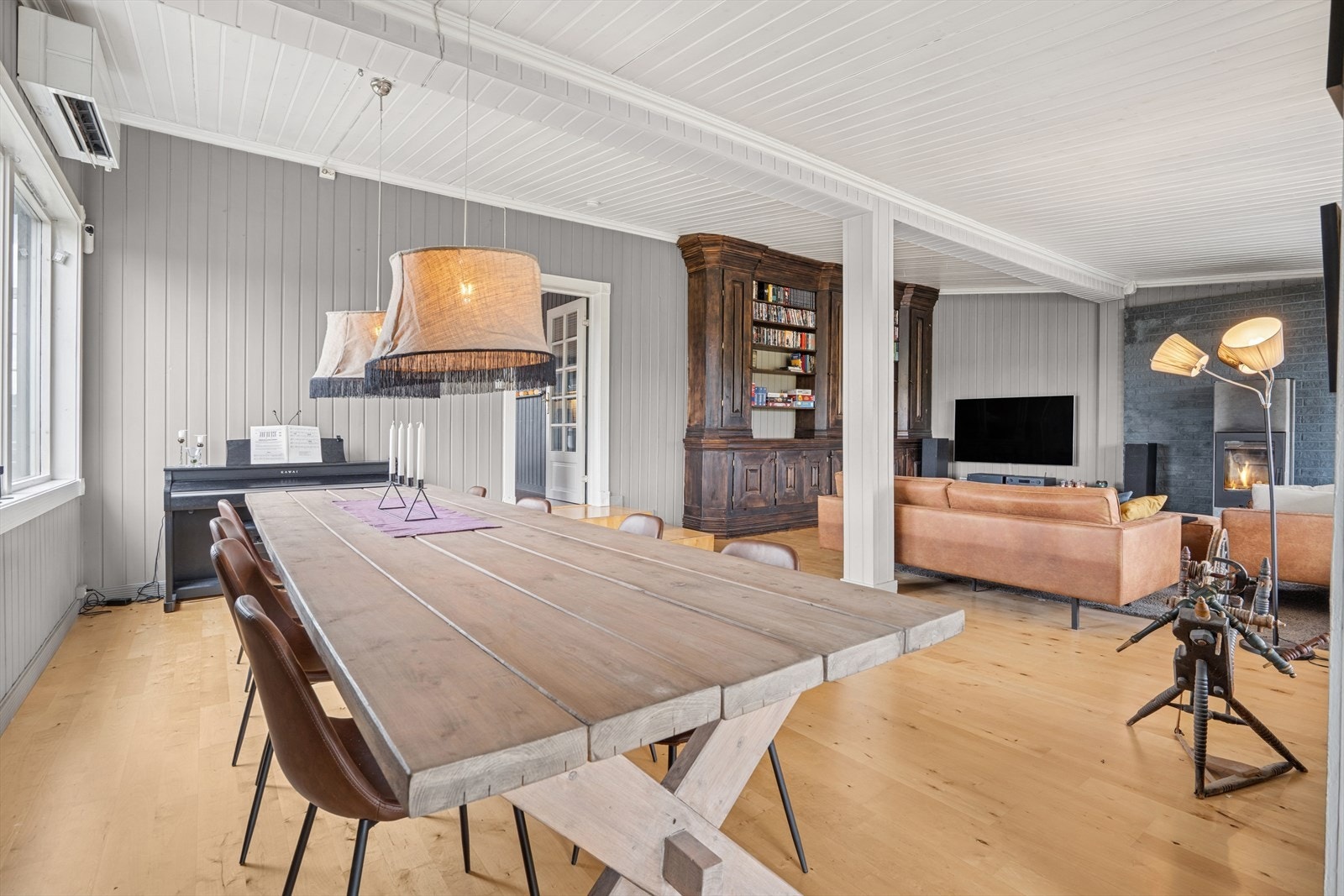 Stuen er et flott samlingspunkt i boligen. Galleribilde