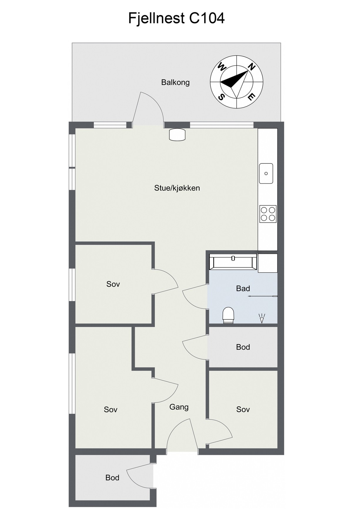 Plantegning Galleribilde