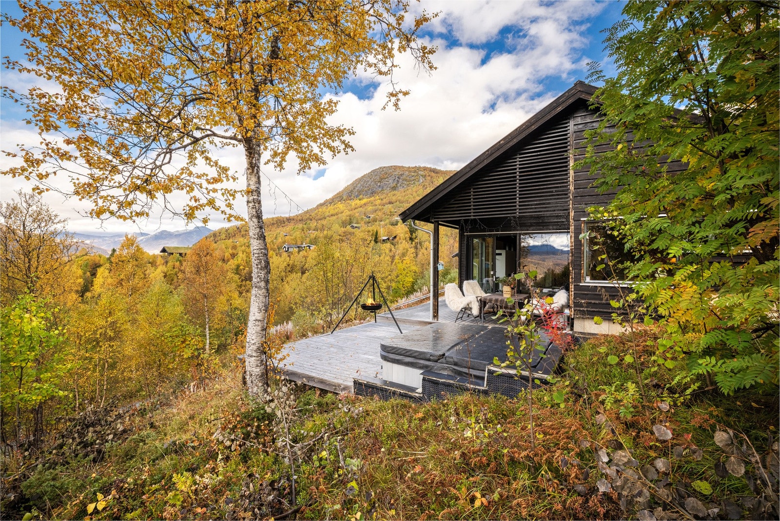 Usjenert uteområde med flott utsikt Galleribilde