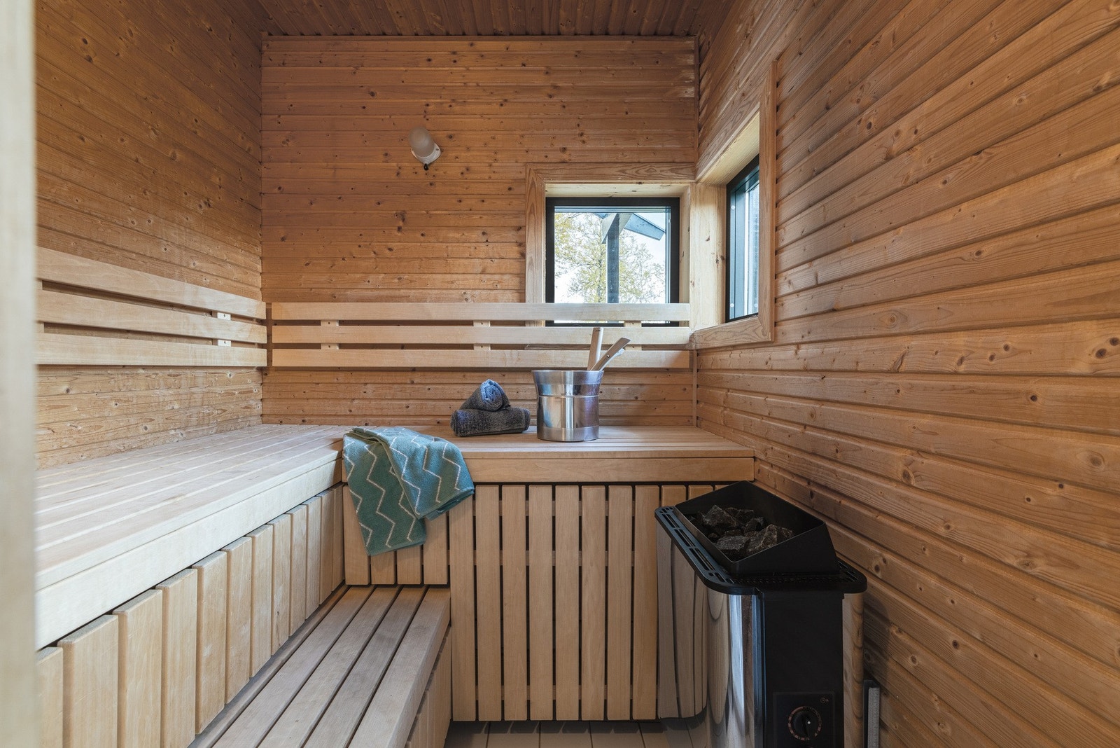 Badstue med vinduer Galleribilde